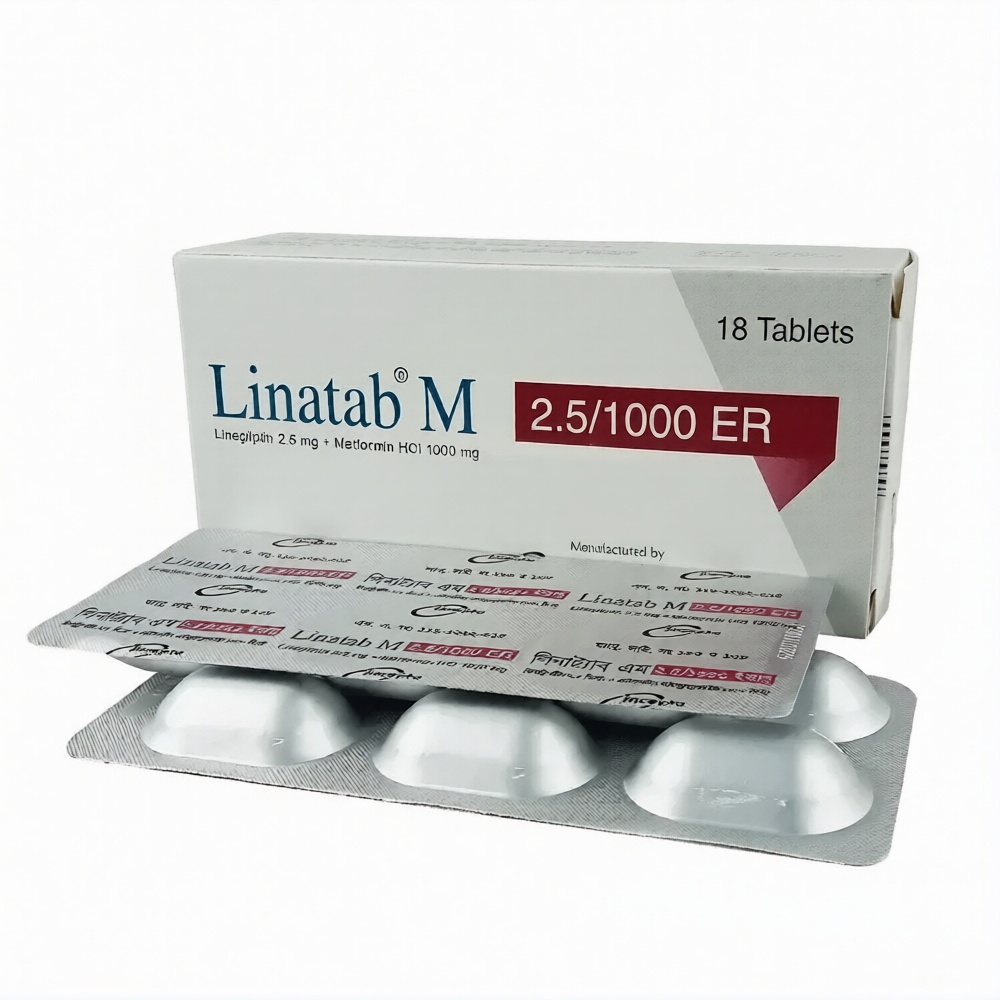 Linatab M 2.5/1000 Tablet