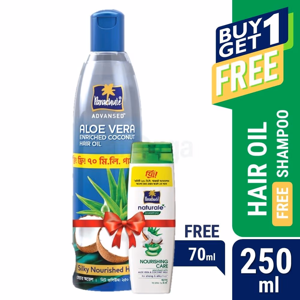 Aloe Vera Cocunut Hair Oil 250ml With Free Shampoo