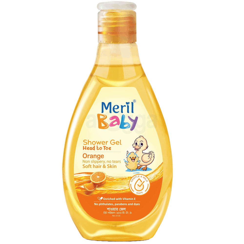 Meril Baby Shower Gel Orange 200ml