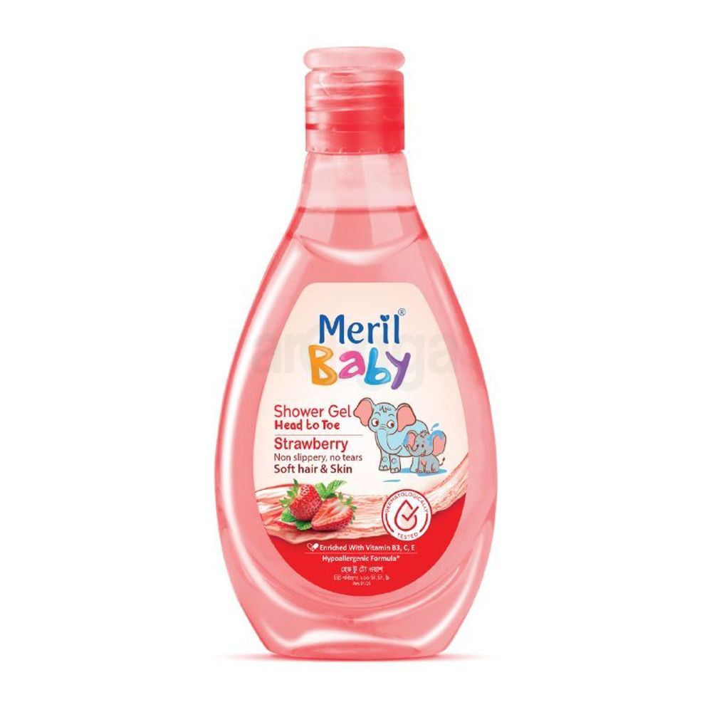 Meril Baby Shower Gel Strawberry 200ml